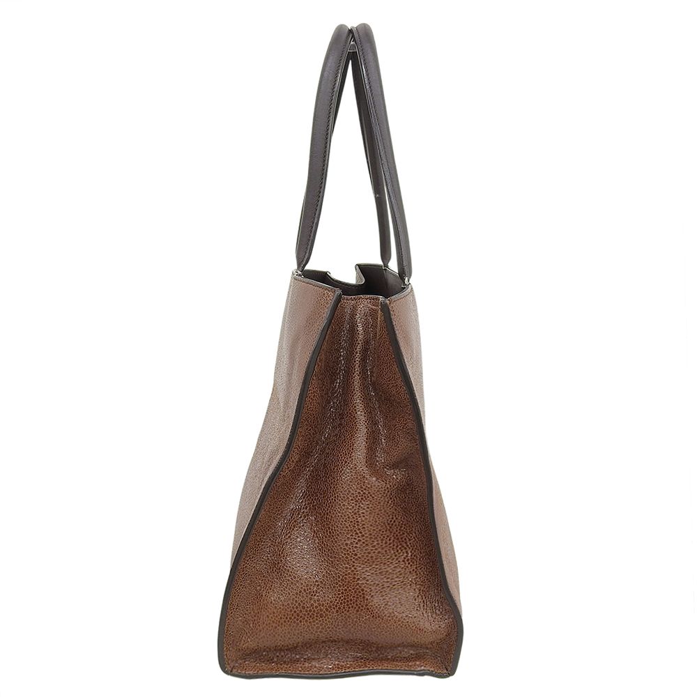 Brunello Cucinelli Leather 2-Way Shoulder Bag Brown — view 3