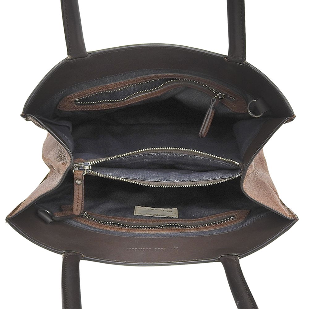 Brunello Cucinelli Leather 2-Way Shoulder Bag Brown — view 5