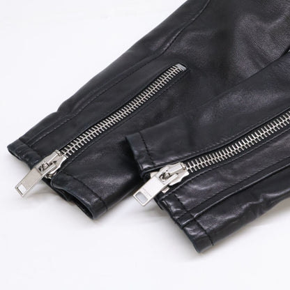 Saint Laurent Paris Lambskin Double Rider's Jacket 34 — view 9
