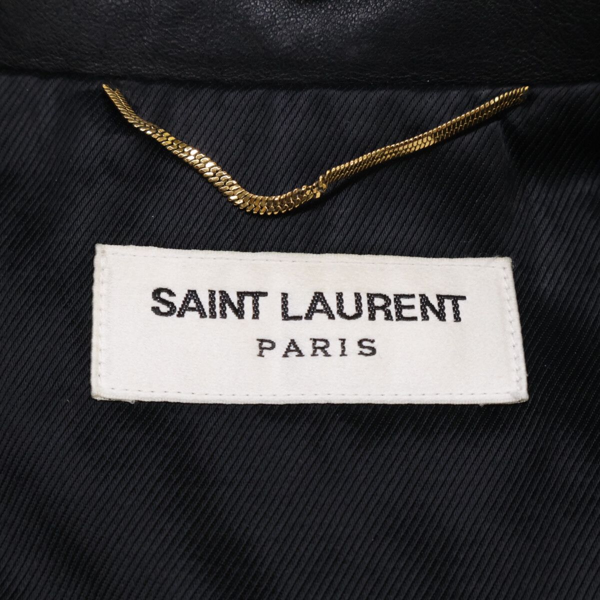 Saint Laurent Paris Lambskin Double Rider's Jacket 34 — view 6