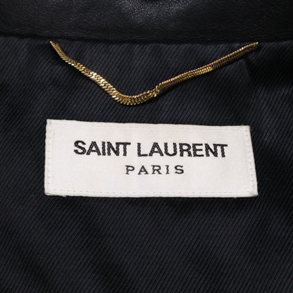 Saint Laurent Paris Lambskin Double Rider's Jacket 34 — view 6