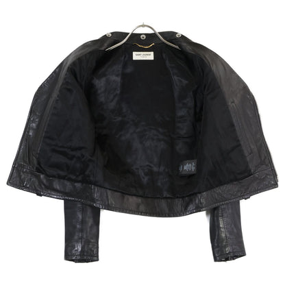 Saint Laurent Paris Lambskin Double Rider's Jacket 34 — view 5