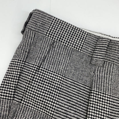 Brunello Cucinelli Gray Houndstooth Pattern Cashmere Wool Pants 48 — view 9