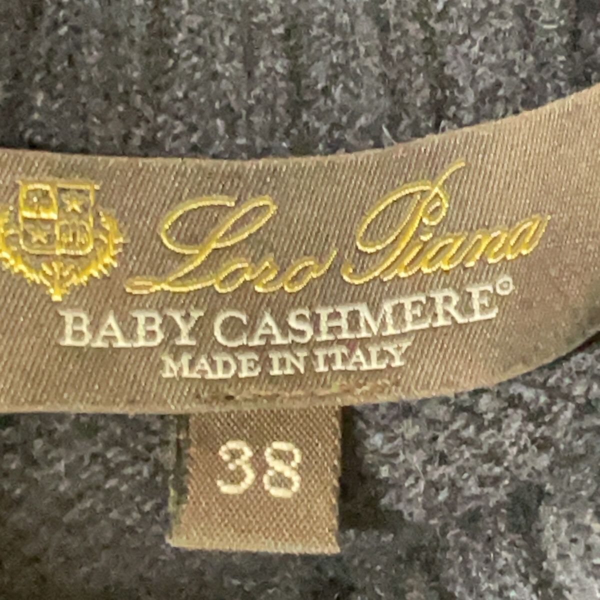 Loro Piana Navy Baby Cashmere 100 High Neck Knit Pullover 38 Sweater — view 3