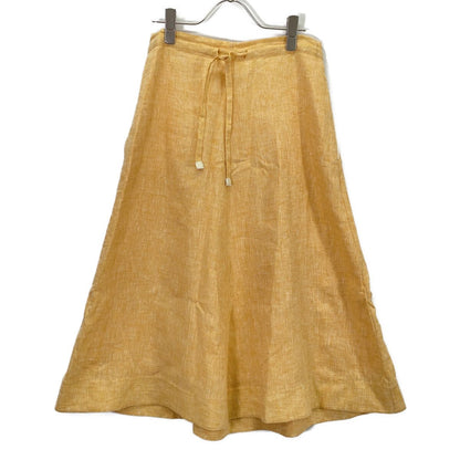 Loro Piana Yellow Linen Cotton Skirt 38 — view 3