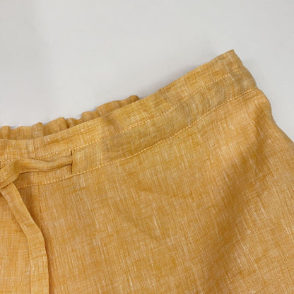 Loro Piana Yellow Linen Cotton Skirt 38 — view 6