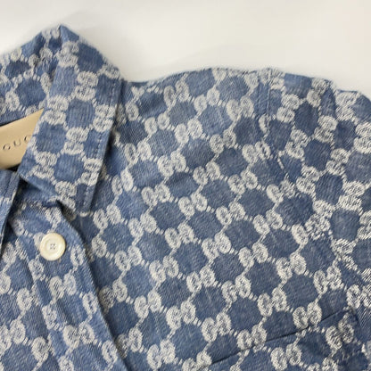 Gucci GG Jacquard Long Shirt Dress 36 — view 7