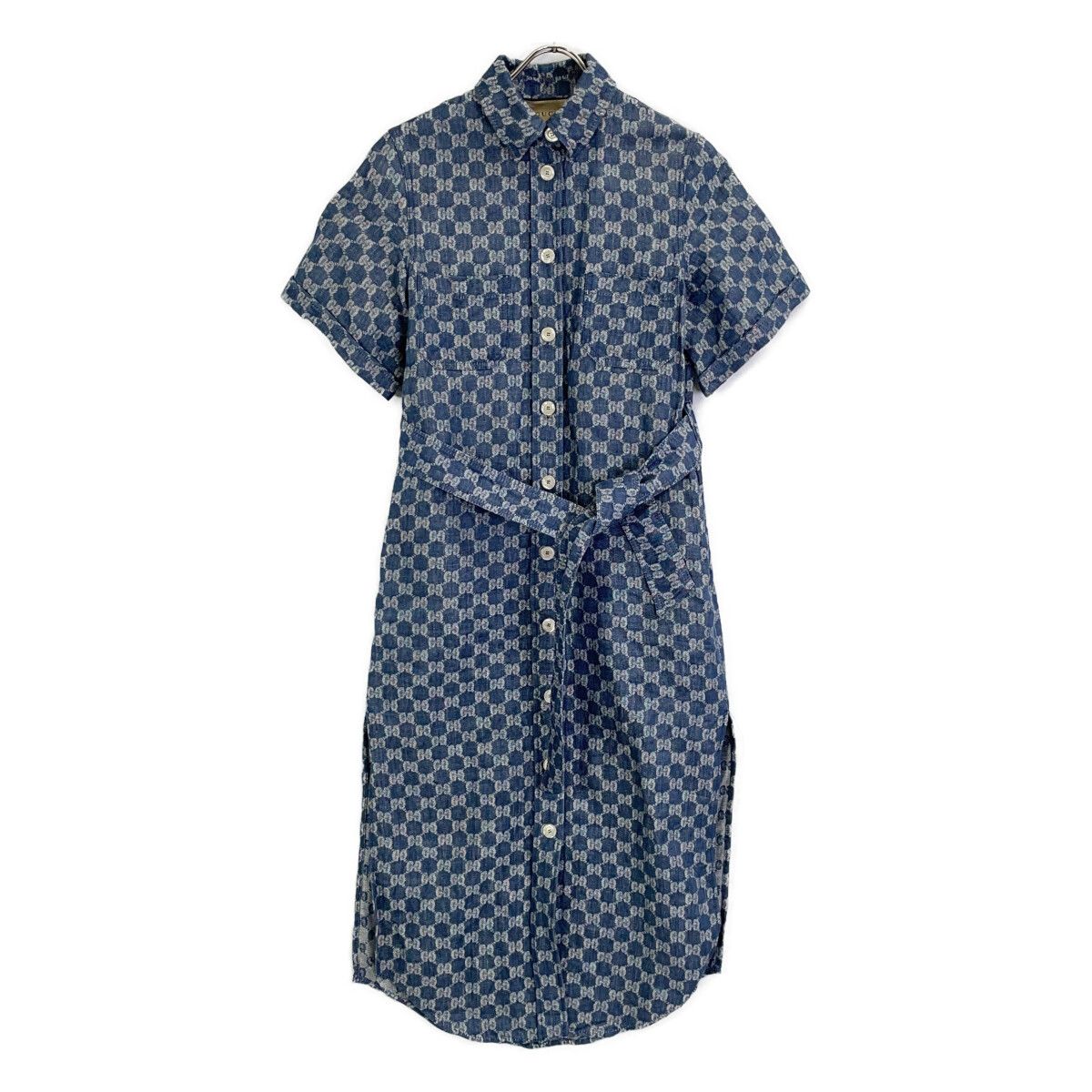 Gucci GG Jacquard Long Shirt Dress 36