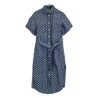 Gucci GG Jacquard Long Shirt Dress 36