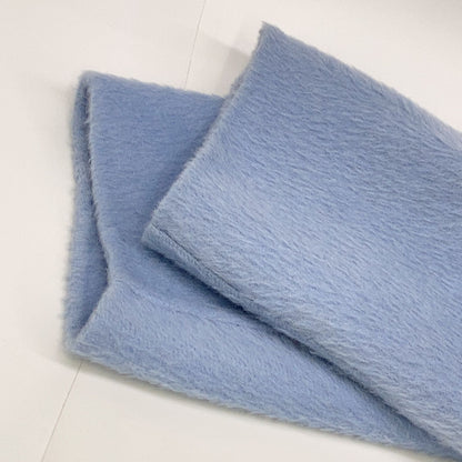 Max Maraweekend Kuchitoamano Wool Alpaca Shaggy Coat Blue 40 — view 6