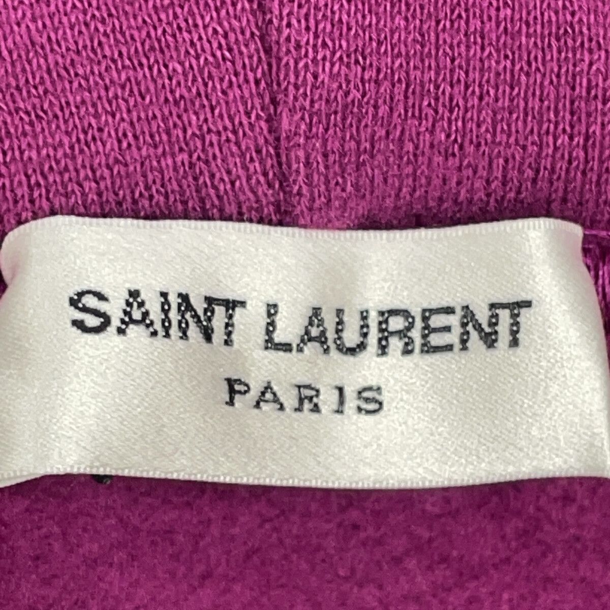 Saint Laurent Paris Purple Logo Embroidery Pullover Sweatshirt Hoodie — view 3