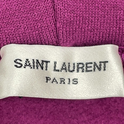 Saint Laurent Paris Purple Logo Embroidery Pullover Sweatshirt Hoodie — view 3
