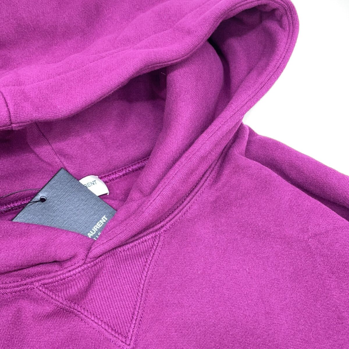 Saint Laurent Paris Purple Logo Embroidery Pullover Sweatshirt Hoodie — view 7