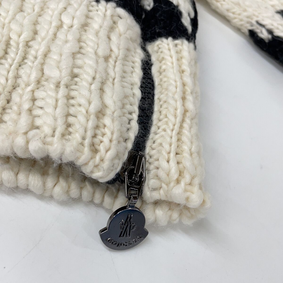 Moncler Maglione Wool Side Zip Knit Sweater — view 9