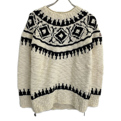 Moncler Maglione Wool Side Zip Knit Sweater