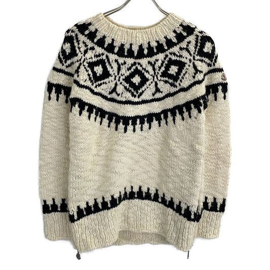 Moncler Maglione Wool Side Zip Knit Sweater