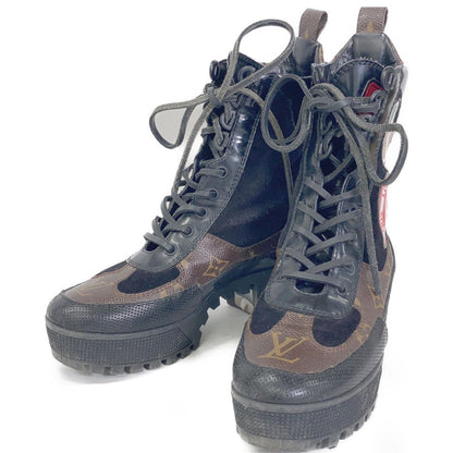 Louis Vuitton World Tour Line Lauriet Patch Ankle Boots