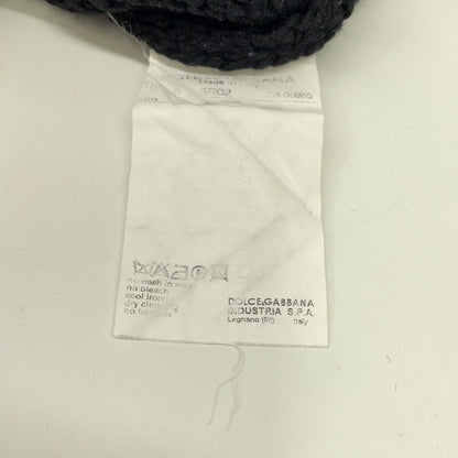 Dolce & Gabbana Black Wool Logo Knit Sweater — view 7