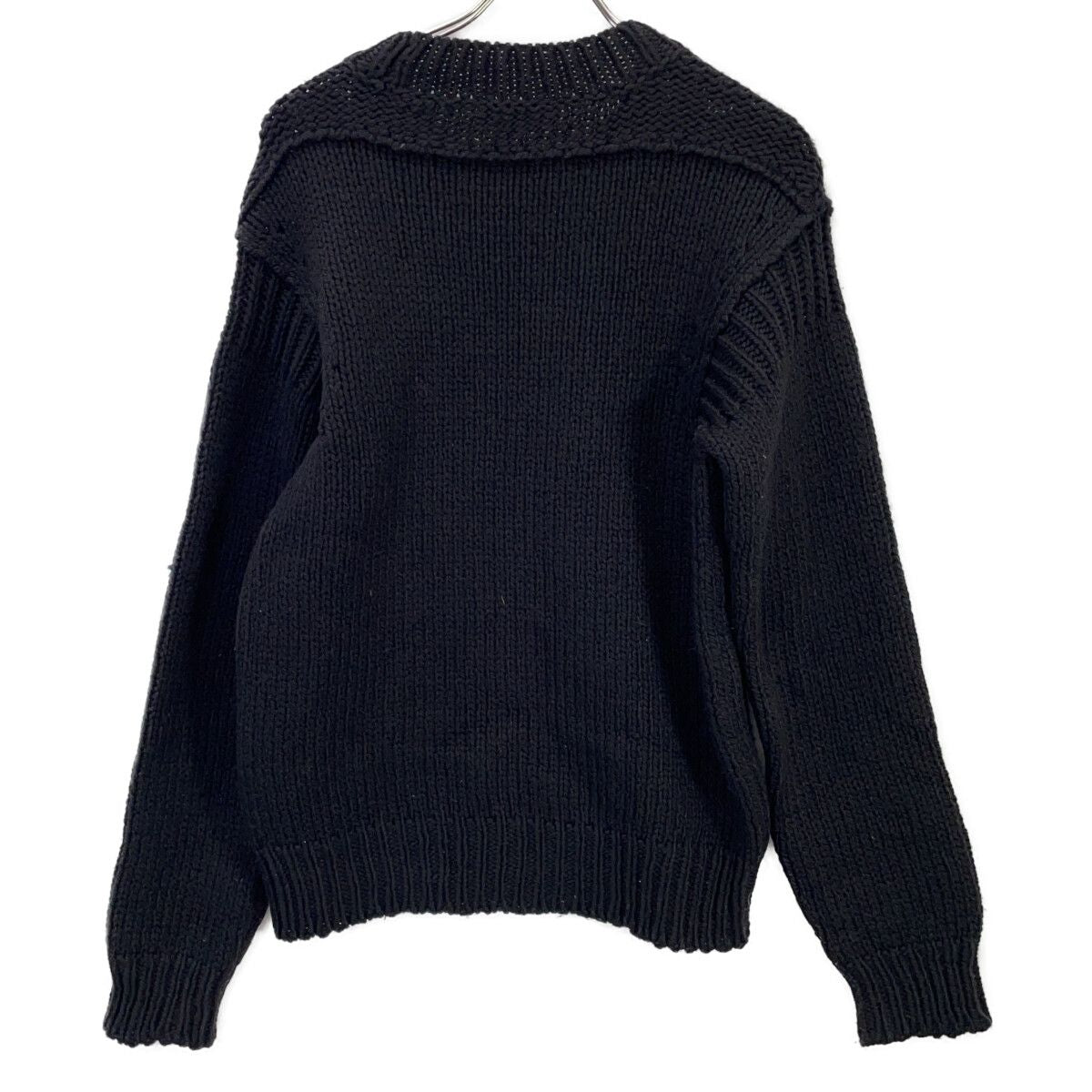 Dolce & Gabbana Black Wool Logo Knit Sweater — view 2