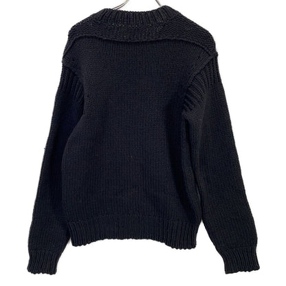 Dolce & Gabbana Black Wool Logo Knit Sweater — view 2