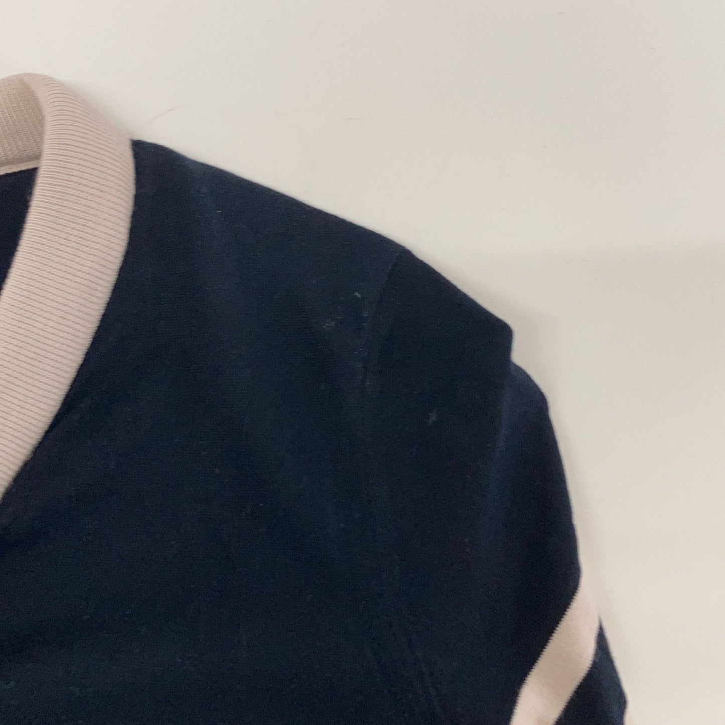 Louis Vuitton Navy Gray Cotton Scarf — view 7