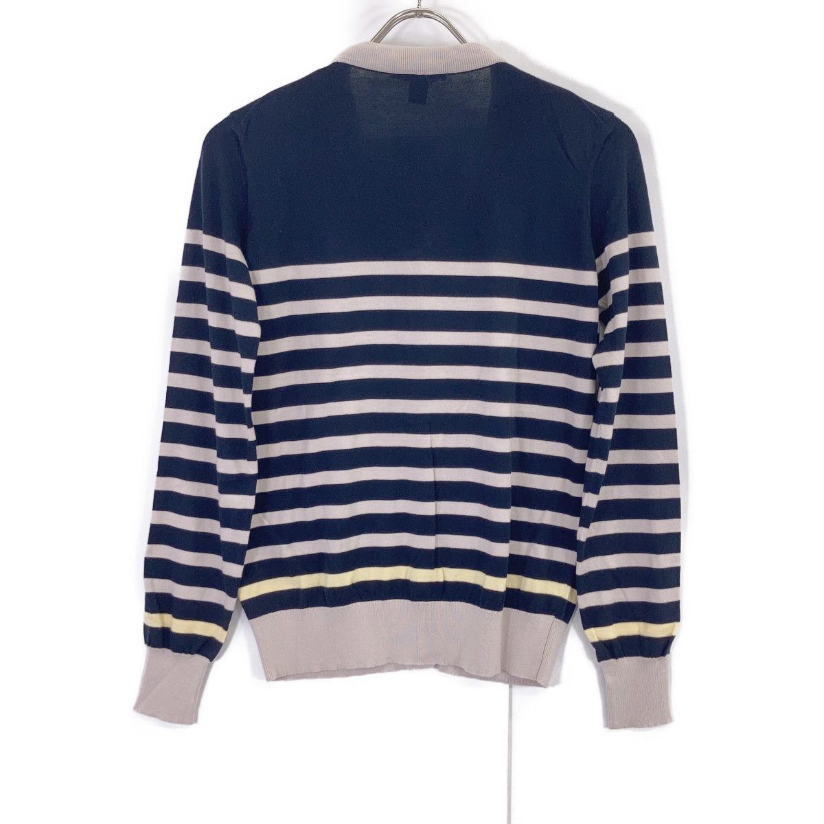 Louis Vuitton Navy Gray Cotton Scarf — view 2