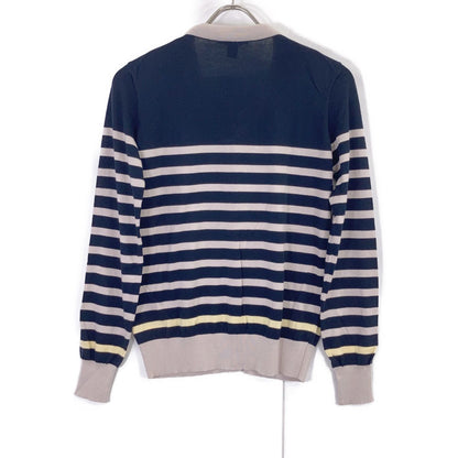 Louis Vuitton Navy Gray Cotton Scarf — view 2