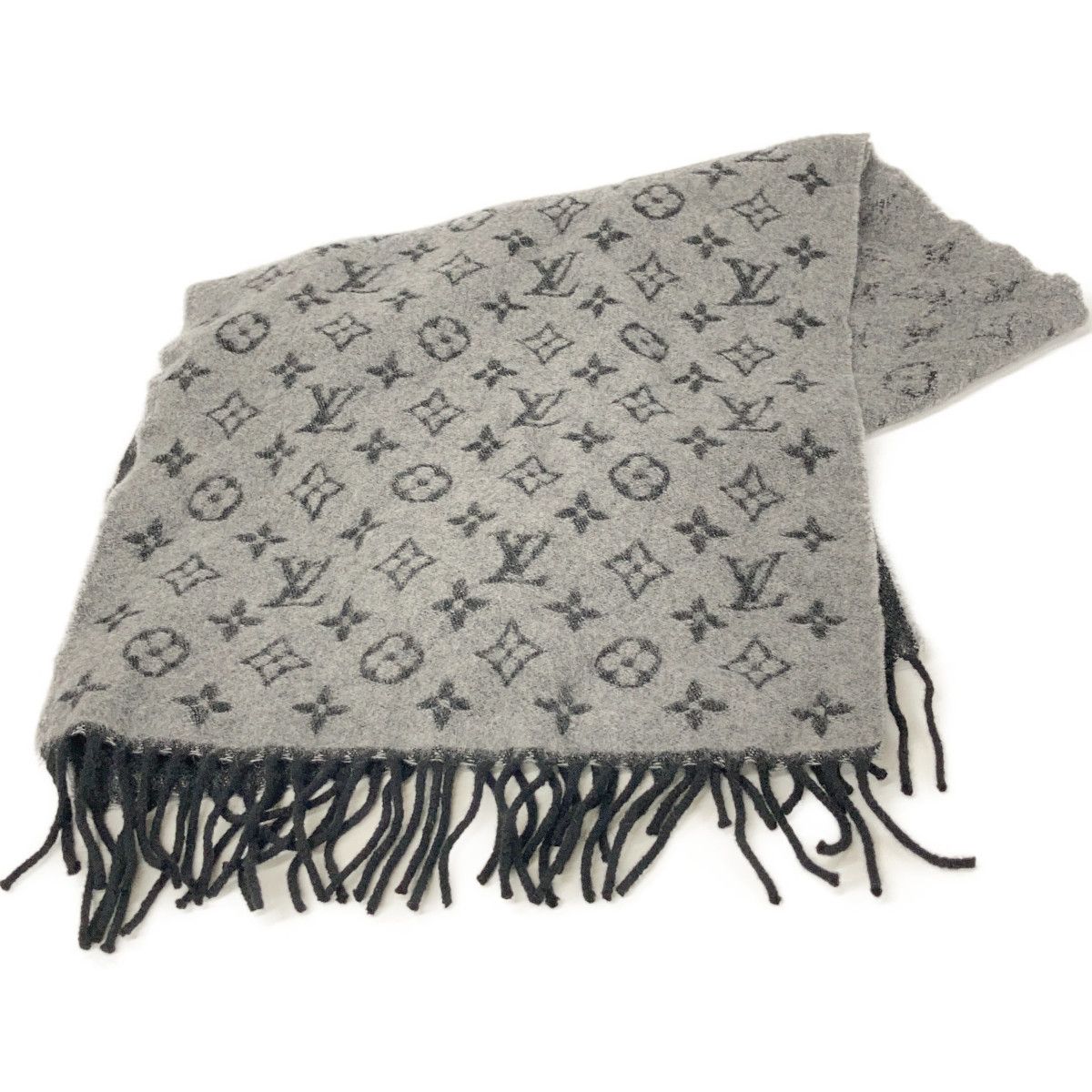 Louis Vuitton Gray Monogram Gradient Scarf