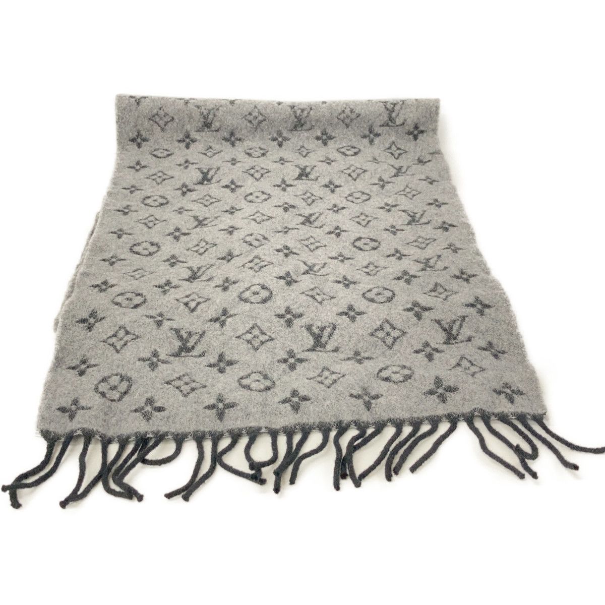 Louis Vuitton Gray Monogram Gradient Scarf — view 2