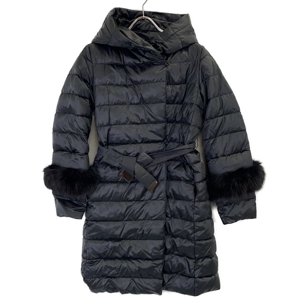 Max Mara the Cube Black Novef Reversible Down Jacket Coat 38