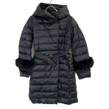 Max Mara the Cube Black Novef Reversible Down Jacket Coat 38