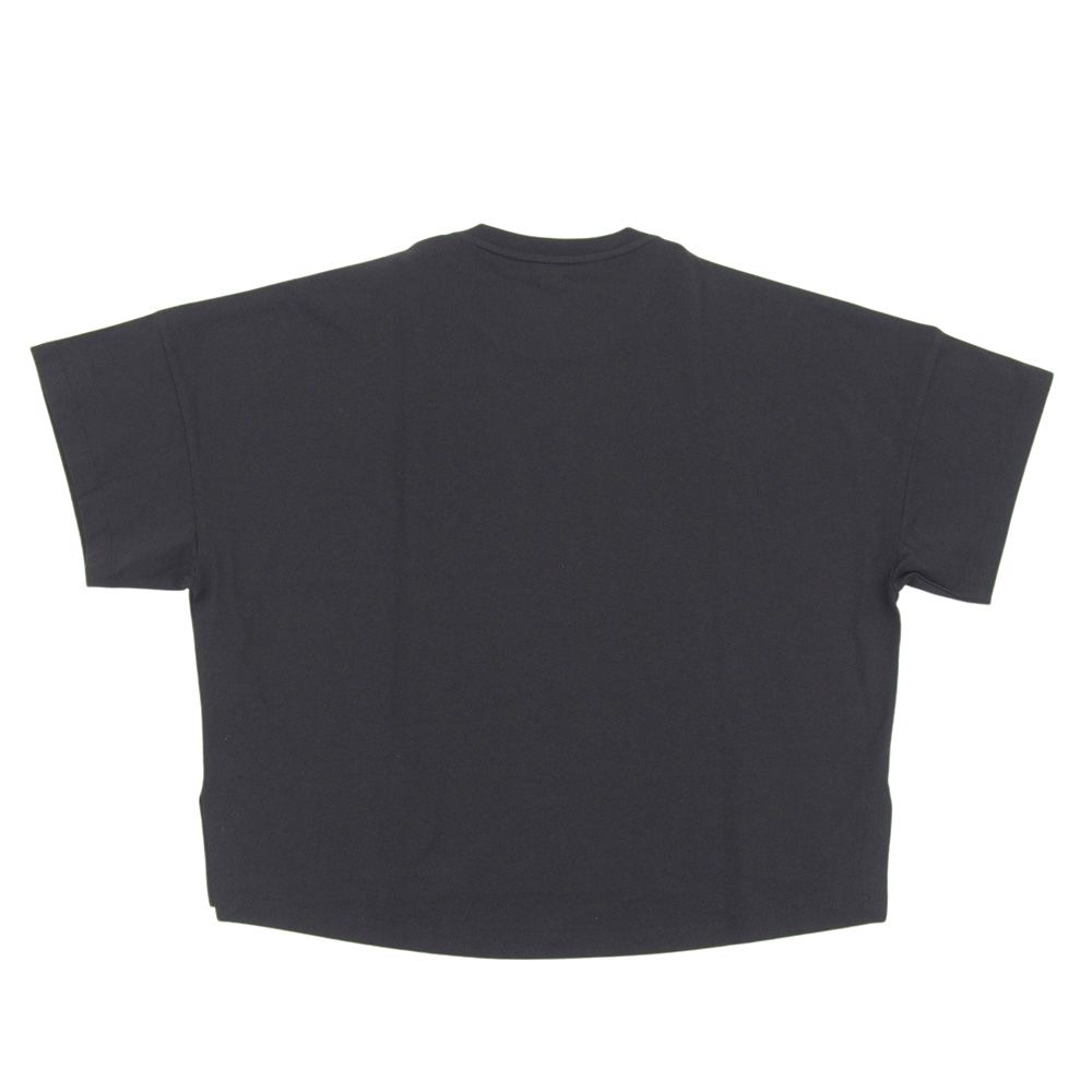 Loewe Anagram Cropped Length Cotton T-Shirt Top Black XS — view 2