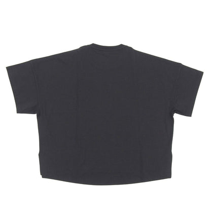 Loewe Anagram Cropped Length Cotton T-Shirt Top Black XS — view 2