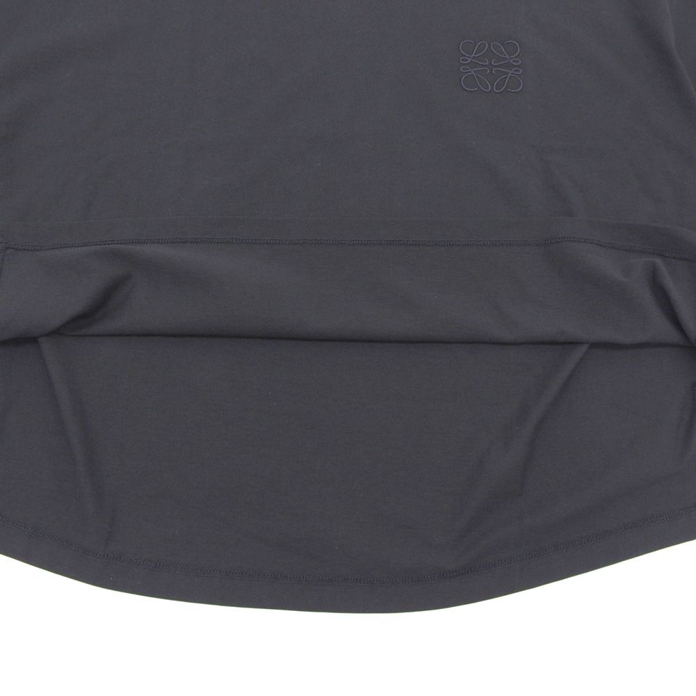 Loewe Anagram Cropped Length Cotton T-Shirt Top Black XS — view 3