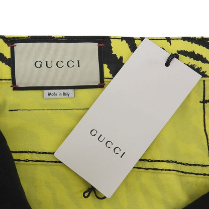 Gucci Like Zebra Print Straight Denim Yellow 26 Jeans — view 4