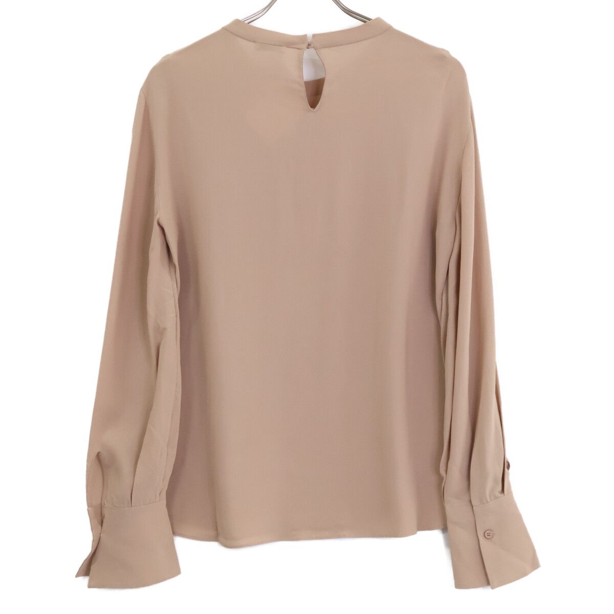 Brunello Cucinelli Silk Long Sleeve Blouse — view 2