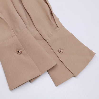 Brunello Cucinelli Silk Long Sleeve Blouse — view 5