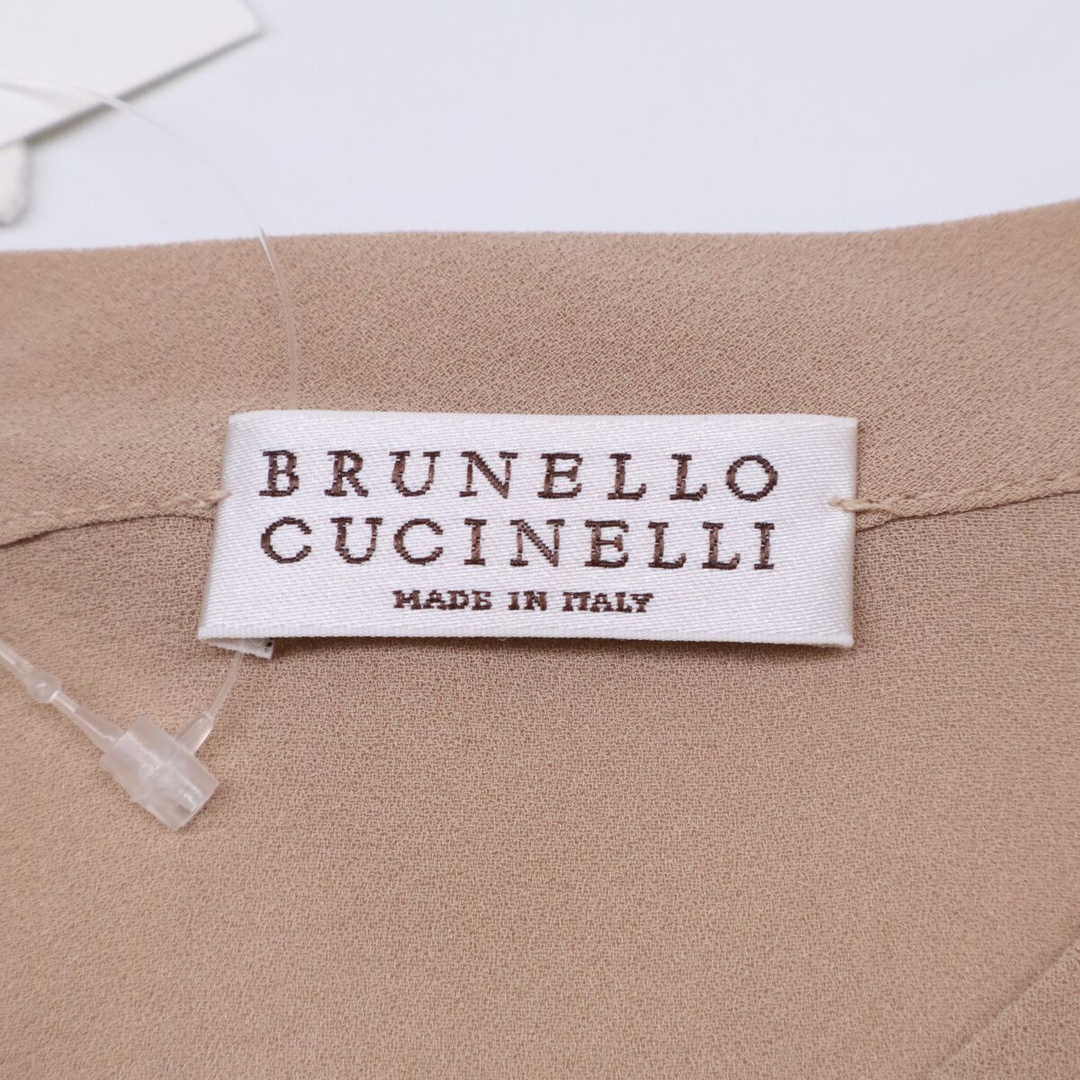 Brunello Cucinelli Silk Long Sleeve Blouse — view 3