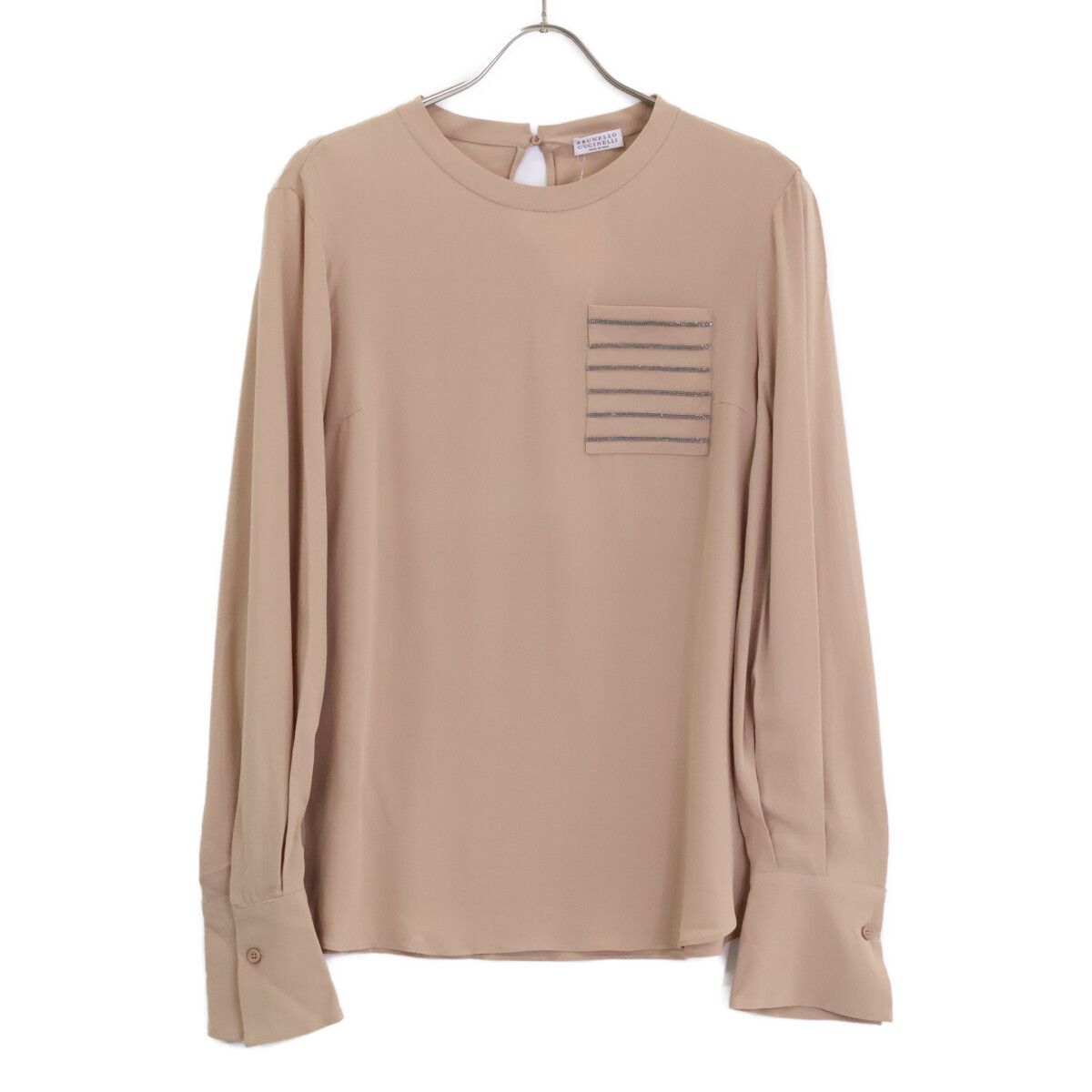 Brunello Cucinelli Silk Long Sleeve Blouse