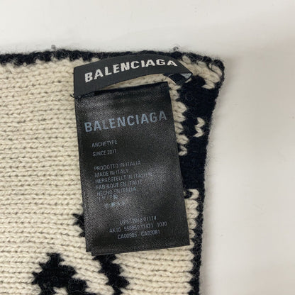 Balenciaga Logo Scarf Black — view 3