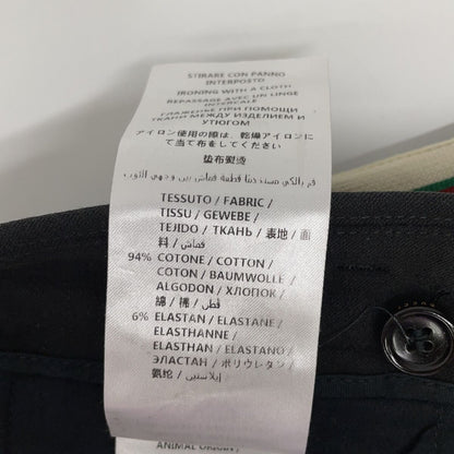 Gucci Black Side Line Gabardine Stretch Pants 44 — view 6