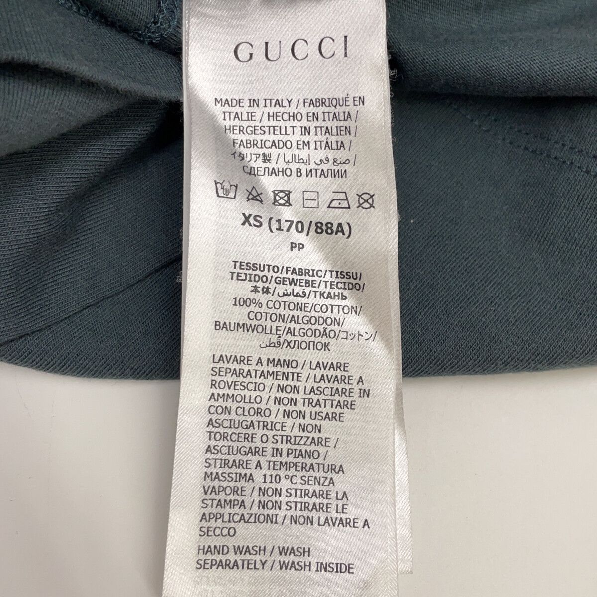Gucci Black Logo Studded T-Shirt XS — view 5