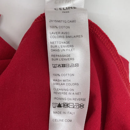 Celine Red Regular T-Shirt XL — view 5