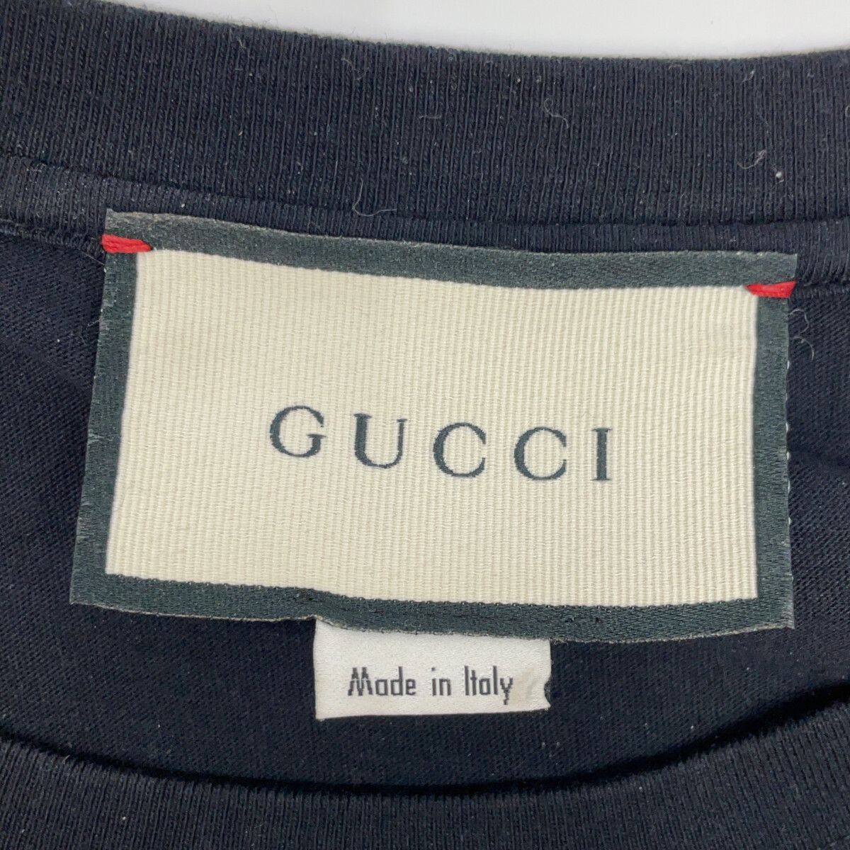 Gucci Black Cotton Logo T-Shirt XS — view 3