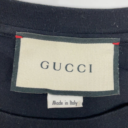 Gucci Black Cotton Logo T-Shirt XS — view 3