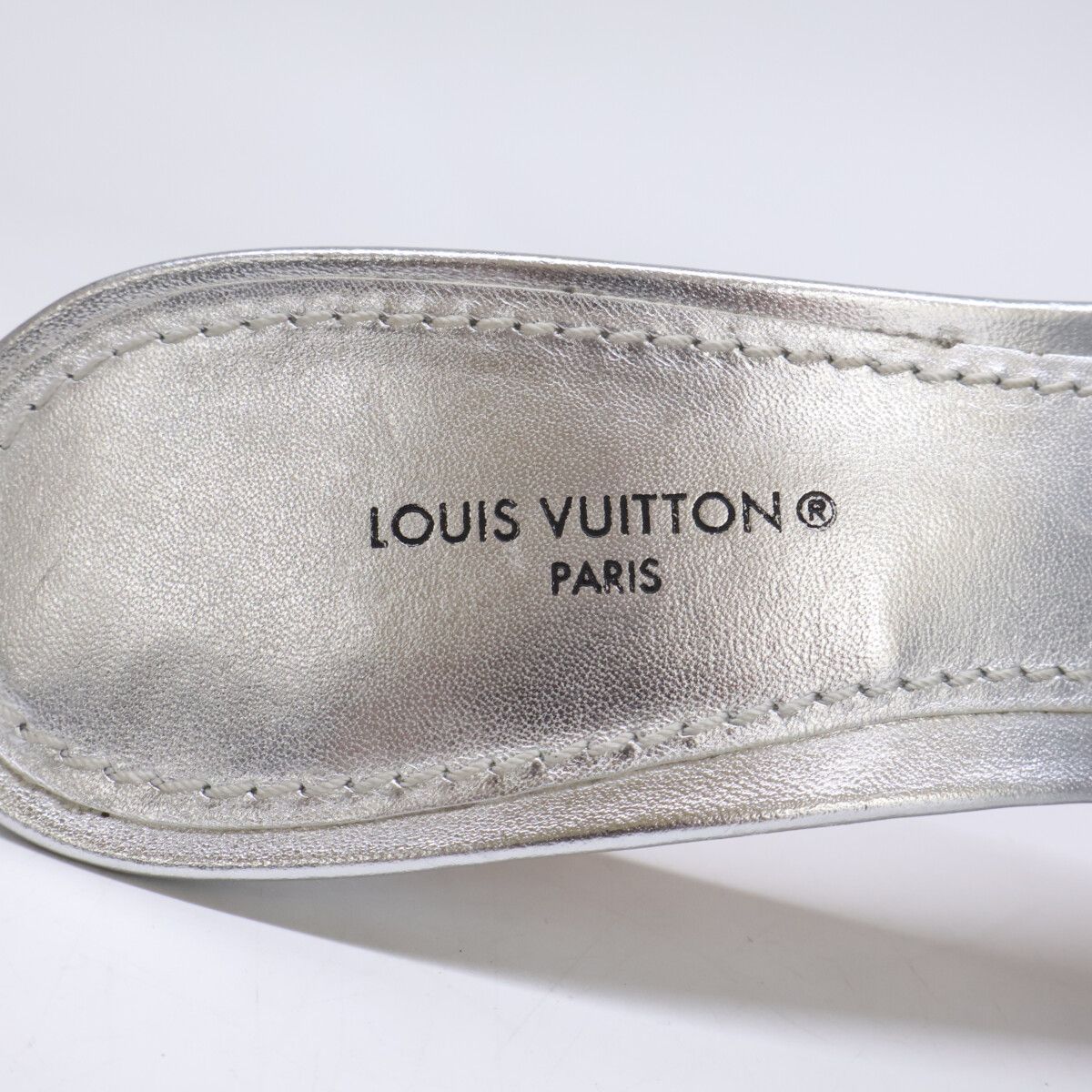 Louis Vuitton Revival Line Metallic Lambskin Mules — view 8