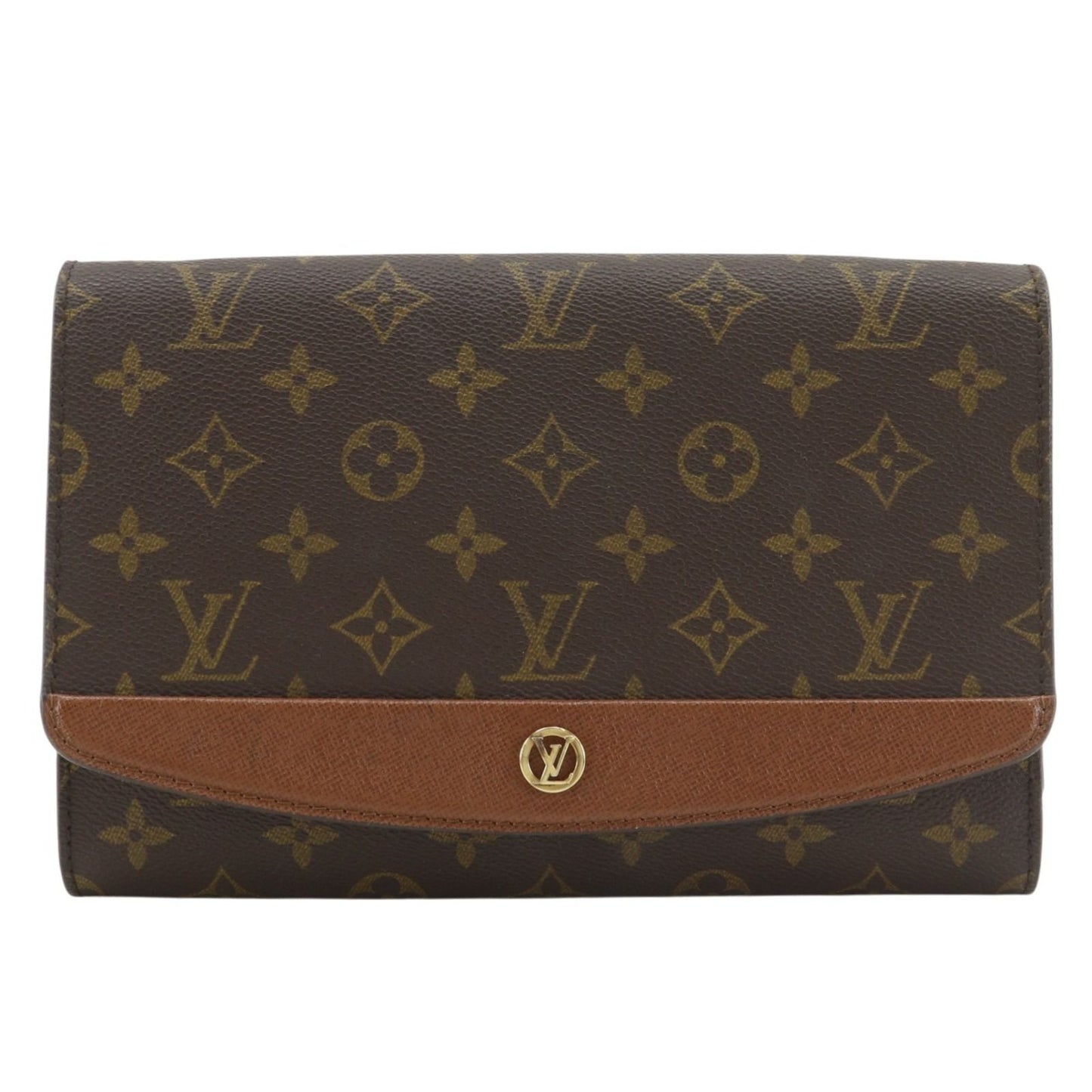 Louis Vuitton Bordeaux 24 Monogram Canvas Brown Clutch