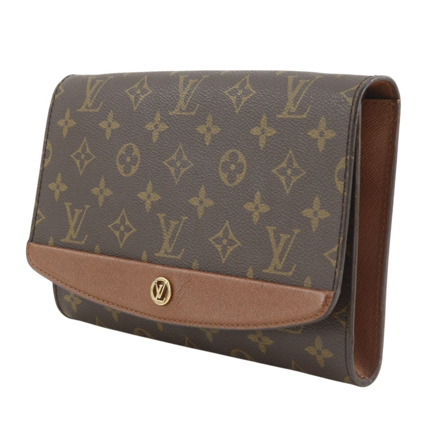 Louis Vuitton Bordeaux 24 Monogram Canvas Brown Clutch — view 2