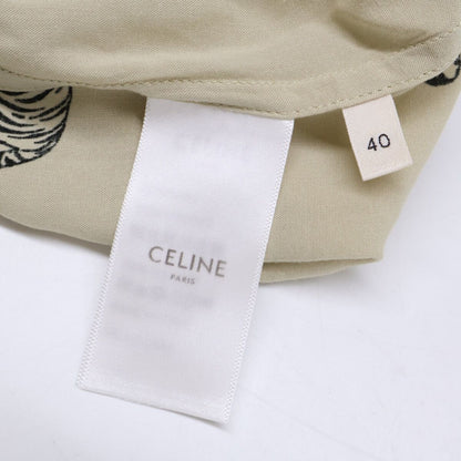 Celine Hawaiian Layon Shirt Animal Pattern Loose Short Sleeve 40 — view 5