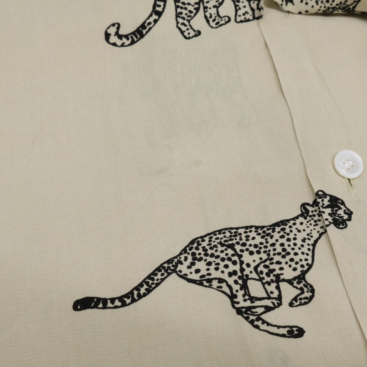 Celine Hawaiian Layon Shirt Animal Pattern Loose Short Sleeve 40 — view 7